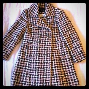 Plaid Bouclé Coat
